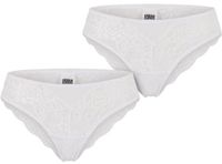 Urban Classics Kanten brazilian slips (Set van 2) Dames Ondergoed - wit - XL