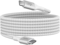 Belkin, USB-C 240W BoostCharge Nylon Braided Cable 2m, White