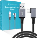 iMoshion Oculus Quest 1/2/3 Link Kabel 5 Meter - USB 3.0 - USB-C naar USB-A - Zwart