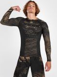 Venum Gorilla Jungle Rash Guard L/S Zwart Zand - S