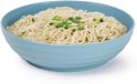 Plasticforte Rond bord/camping - diep bord/breed schaaltje - D19 x H5.5 cm - blauw - kunststof - soepborden - onbreekbaar servies