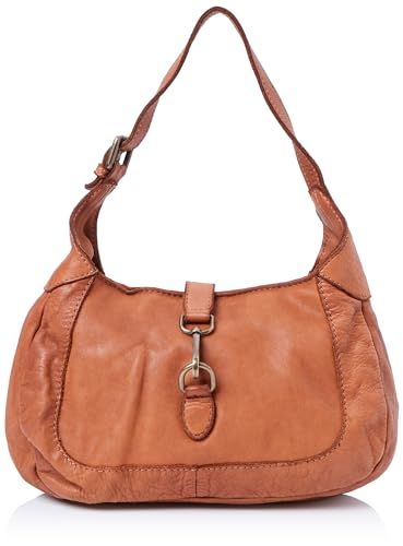 TILDEN Dames Schoudertas Leer Camel - Eén Maat