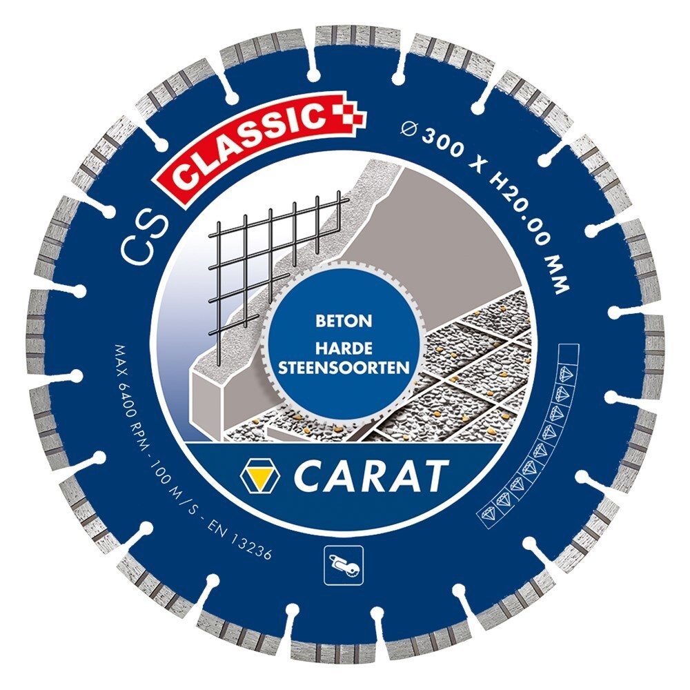 Carat diamantzaag beton ø400x25 40mm cs classic