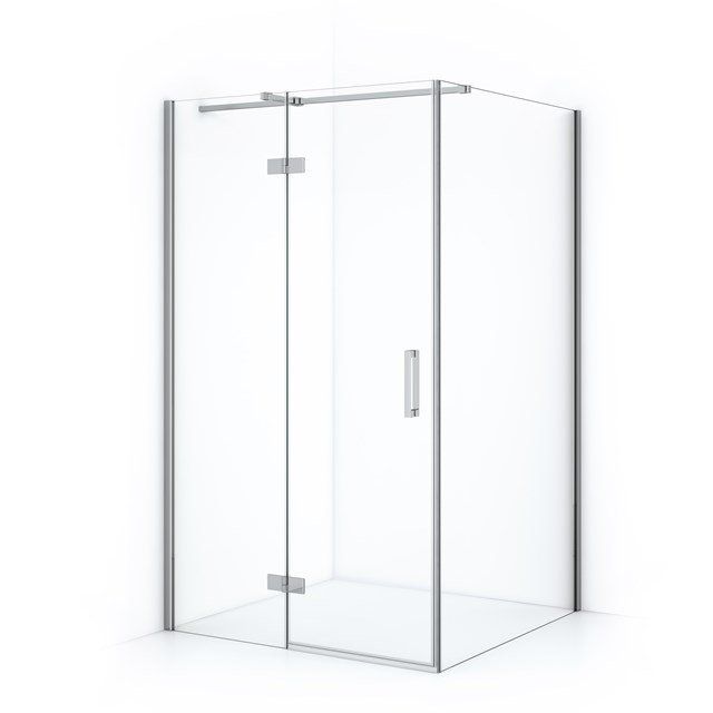 Maxaro Douchecabine Diamond 120x100cm 8mm Helder Veiligheidsglas Chroom met Draaideur