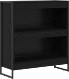 vidaXL Boekenkast 80 x 30 x 86,5 cm Bewerkt hout Zwart Eiken