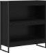 vidaXL Boekenkast 80 x 30 x 86,5 cm Bewerkt hout Zwart Eiken