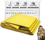 Travelhawk Nooddeken - Isolatiedeken - Reddingsdeken - Nooddeken/Isolatiedeken - Voor Noodgevallen - 4 Stuks