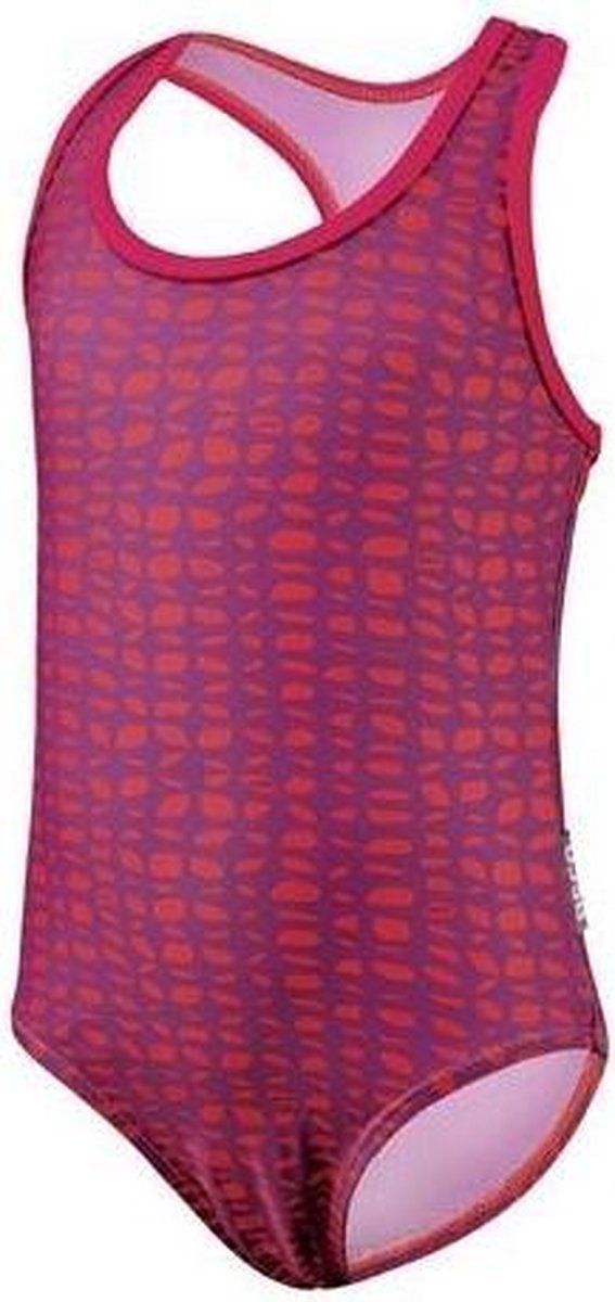 Beco badpak meisjes polyester/elastaan rood/paars