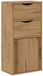 vidaXL Bijzetkast met lades ODDA 40x24x79 cm massief grenenhout