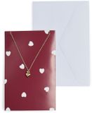 PIECES PCJYTTE XMAS NECKLACE GIFTCARD BUNDLE - Rood