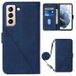 Samsung Étui Portefeuille Galaxy S22+ 5G - Série Line - Bleu