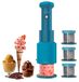 Machine à glace - 250 W - 5 programmes - Système de mélange vertical - 3 tasses de 260 ml