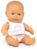 MINILAND Babypop - Europese Jongen 21Cm - Met Vanillegeur - Waterdicht - 10 Maanden