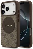 Guess 4G Circle Classic Logo Hoesje Voor Iphone 17 Pro Max Met Magnetische