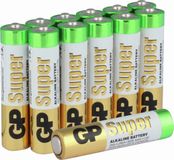GP Super Alkaline batterijen AAA micro LR03 batterij 1.5V - 12 stuks