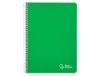 Liderpapel Notitieboek met spiraalbinding, A4, hardcover, 80h, 90g, horizontaal gelinieerd, met groene rand