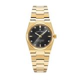 Jacques du Manoir Horizon JWL03604 Dames Horloge Goudkleurig/Zwart