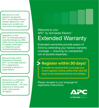 APC Service Pack 3 Year Warranty Extension for new product purchases