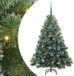 vidaXL Sapin de Noël artificiel avec 150 LED, avec support, Vert, 150 cm, PE et PVC