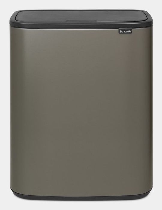 Brabantia Bo Touch Bin Prullenbak - 2 x 30 liter - Platinum
