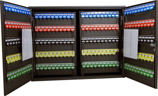 Pavo Sleutelkast XL - 300 haken - Donkergrijs