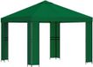 vidaXL Prieel 3 x 3 m Vert Polyester en Staal 190 g/m²