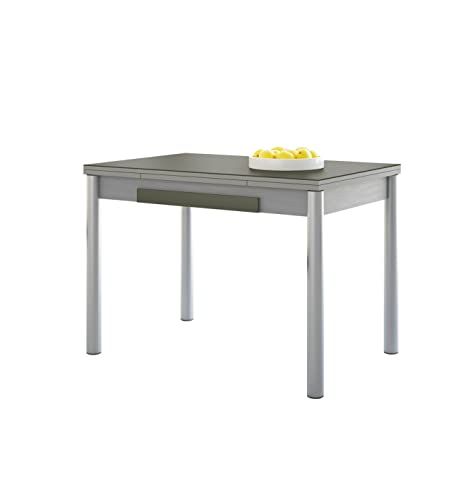 ASTIMESA Alas Cristal keukentafel - metaal - grafiet - 90 x 50 cm