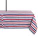 DII Vlekbestendig en waterdicht, polyester, rood, wit en blauw, tafelkleed, 60x84 w/rits