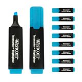 Westcott Markeerstiften, E-743631 00, 10 stuks, blauw, lichtblauw, lijndikte 2-5 mm