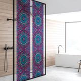 Ambiance Sticker Privacy raamfolie - MAUVE GLAS-IN-LOOD - 40x200cm