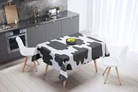 Bonamaison Tafelkleed, Anti-Mold, Sneldrogend, Waterdicht, 100% Polyester Tafellaken, Willekeurig patroon, 140 x 140 Cm - Ontworpen en Vervaardigd in Turkije