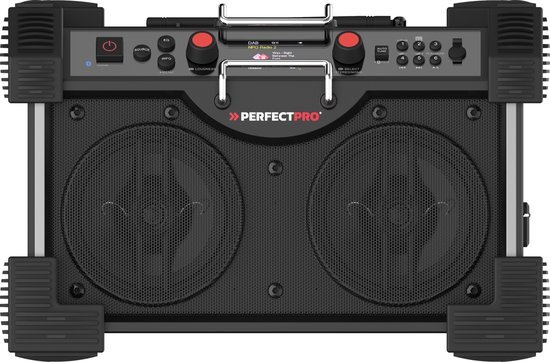 Perfectpro RH4-18V Rockhart DAB+ / FM / Bluetooth / USB (oplader) 18V AMP