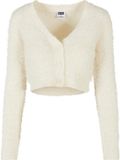 Urban Classics Cropped Feather Cardigan XXL Ivoorkleurig