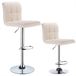StarTech Barkrukken - Set van 2 - Hoogte verstelbaar - Bekleed met gestoffeerde stof - Draaibaar - Metalen frame - Reiswit