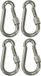 AMIG Karabijnhaak met schroefsluiting - 8 x 80mm - RVS - Zilver