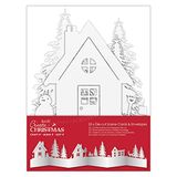 Create Christmas kaart en envelop, wit