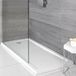 Hudson Reed Receveur de douche rectangulaire plat - Blanc - Antidérapant - 170 cm x 70 cm