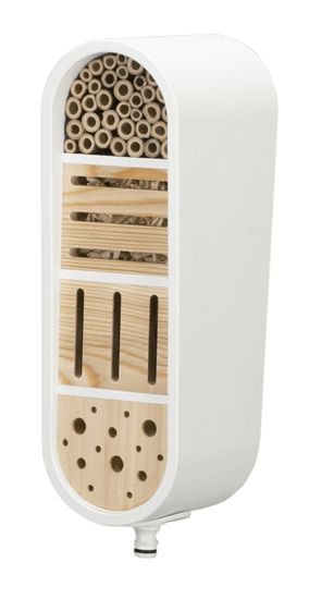 Gardena ClickUp! Insectenhotel - Bamboo, Wood - White, Wood colour
