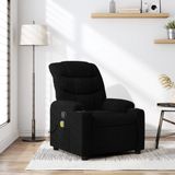 vidaXL Massagestoel Zwart Stof