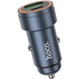 HOCO Z57A Chargeur de voiture, 30W, 3A, 1 x USB-A - 1 x USB-C, Gris