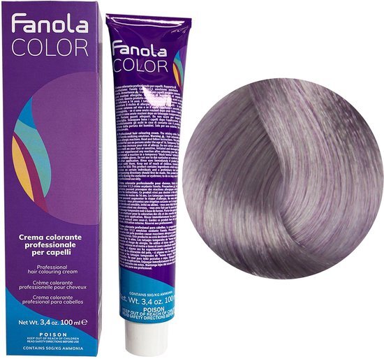 Kapperskorting Fanola Cream Color 10.2F Blonde Platinum Fantasy Violet 100ml