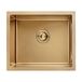 Ibergrif M85043G Kitchen Sink 50 x 43 cm, Undermount with Drainer, Stainless Steel