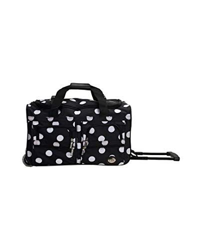 Rockland Rolling Duffel Bag - Zwarte stip (zwart) - PRD322-BLACKDOT