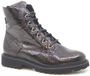 Durea 9838 Veterboots Dames Bruin combi Leer Lak Suède Wijdte K