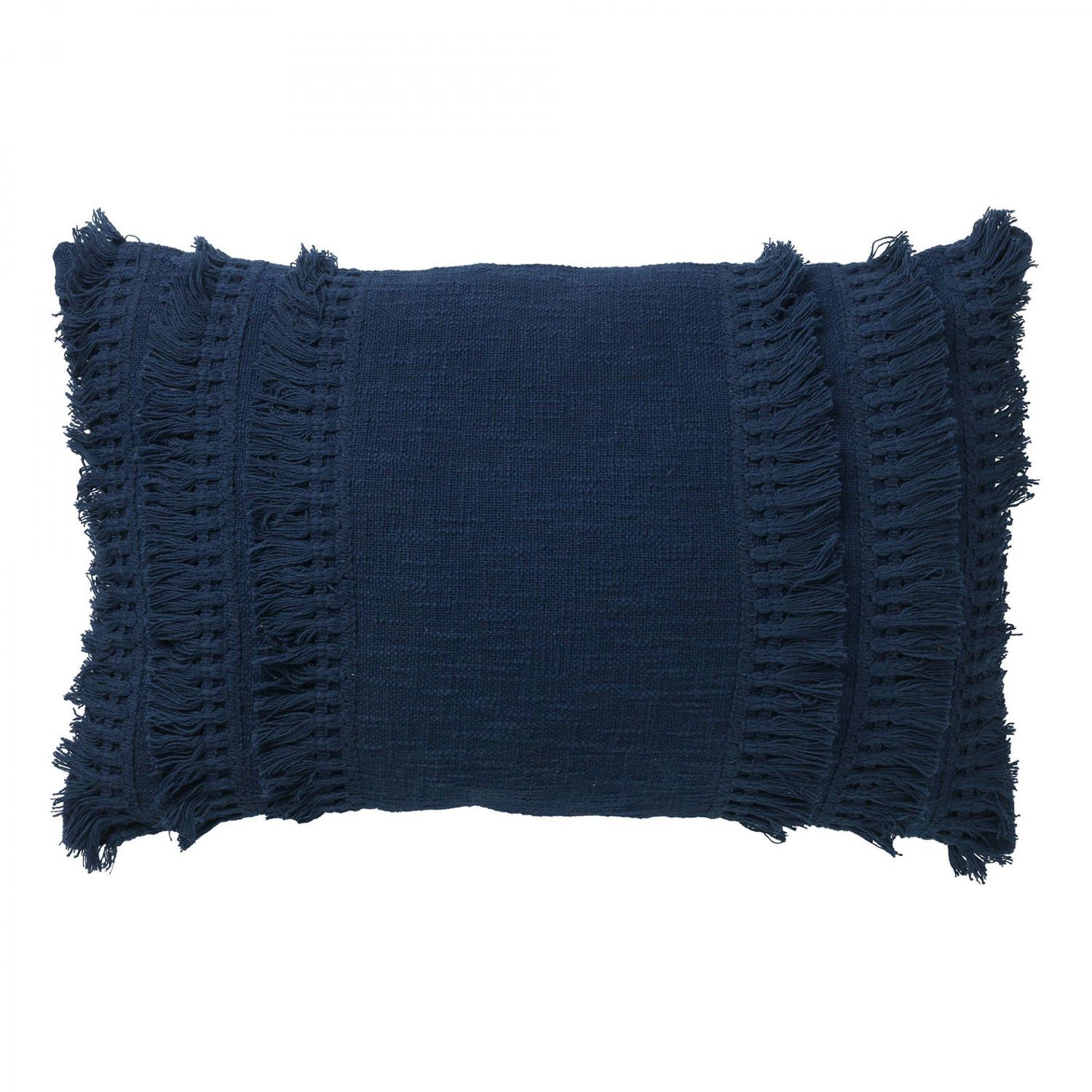 Dutch Decor Fara Sierkussen - 40x60 cm - Insignia Blue - Katoen