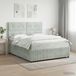 Maison Exclusive - Lit boxspring avec matelas gris clair 160 x 200 cm velours