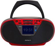 Aiwa BBTU-500DAB/BK DAB+ draagbare CD-radio, Bluetooth 5.0, USB, CD/CDR/RW/MP3, DAB+, kleur: zwart
