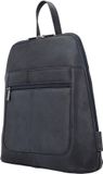 Beagles Benidorm Rugzak - Rugtas - Dames - Tussenvak - Casual - Leren Dames Tas - Blauw