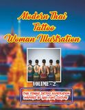 Modern Thai Tattoo Woman Illustration