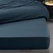 Douceur d'Intérieur Percale hoeslaken - 160 x 200 cm - Katoen - Blauw